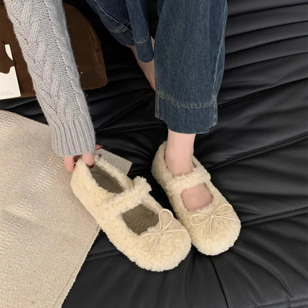 Fur Lined Ballet Flats