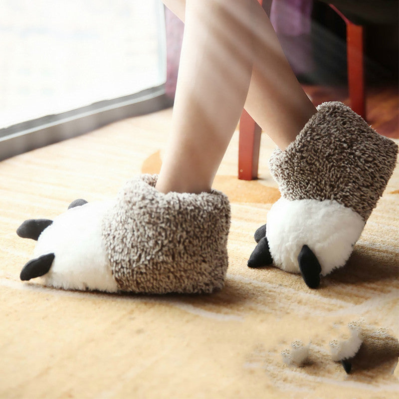 Cute Animal Bag with Plush Slippers Included