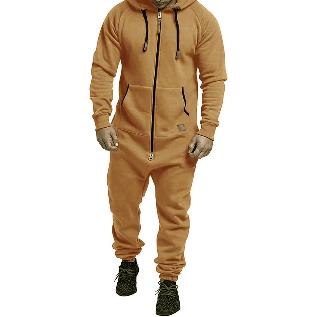 Hoodie Zipper Jumpsuit