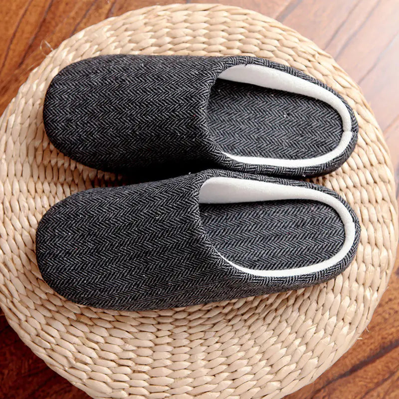 Men's Cotton-Linen Slippers
