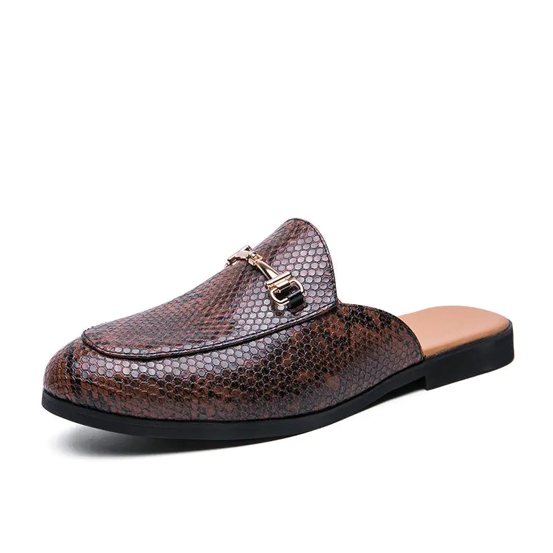 Mens Snake Loafer Slipper