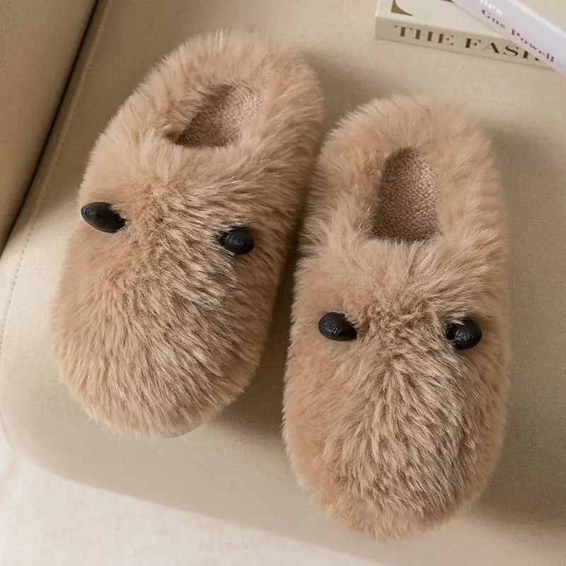 Mouse Ear Wool Slippers