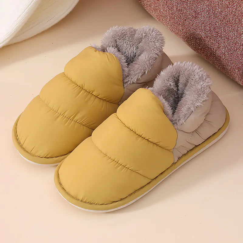 Mens Puffer Rainproof Slipper