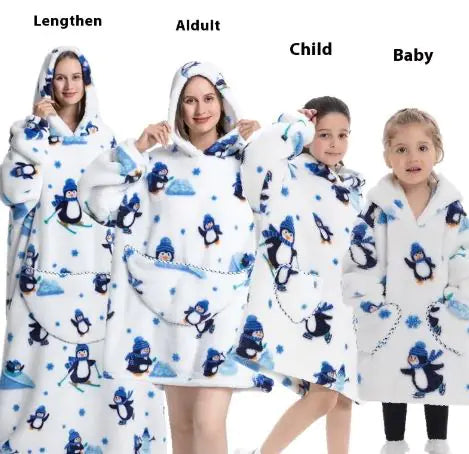 Family Lazy Blanket Hoodie