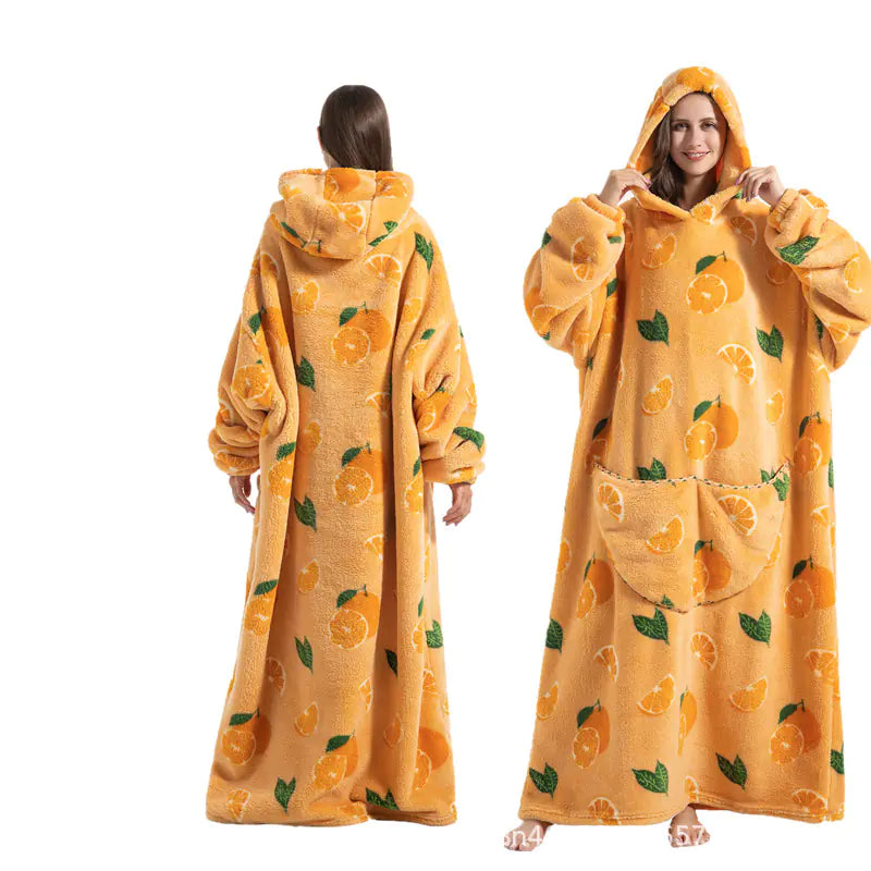 Long Oversized Cozy Blanket Hoodie
