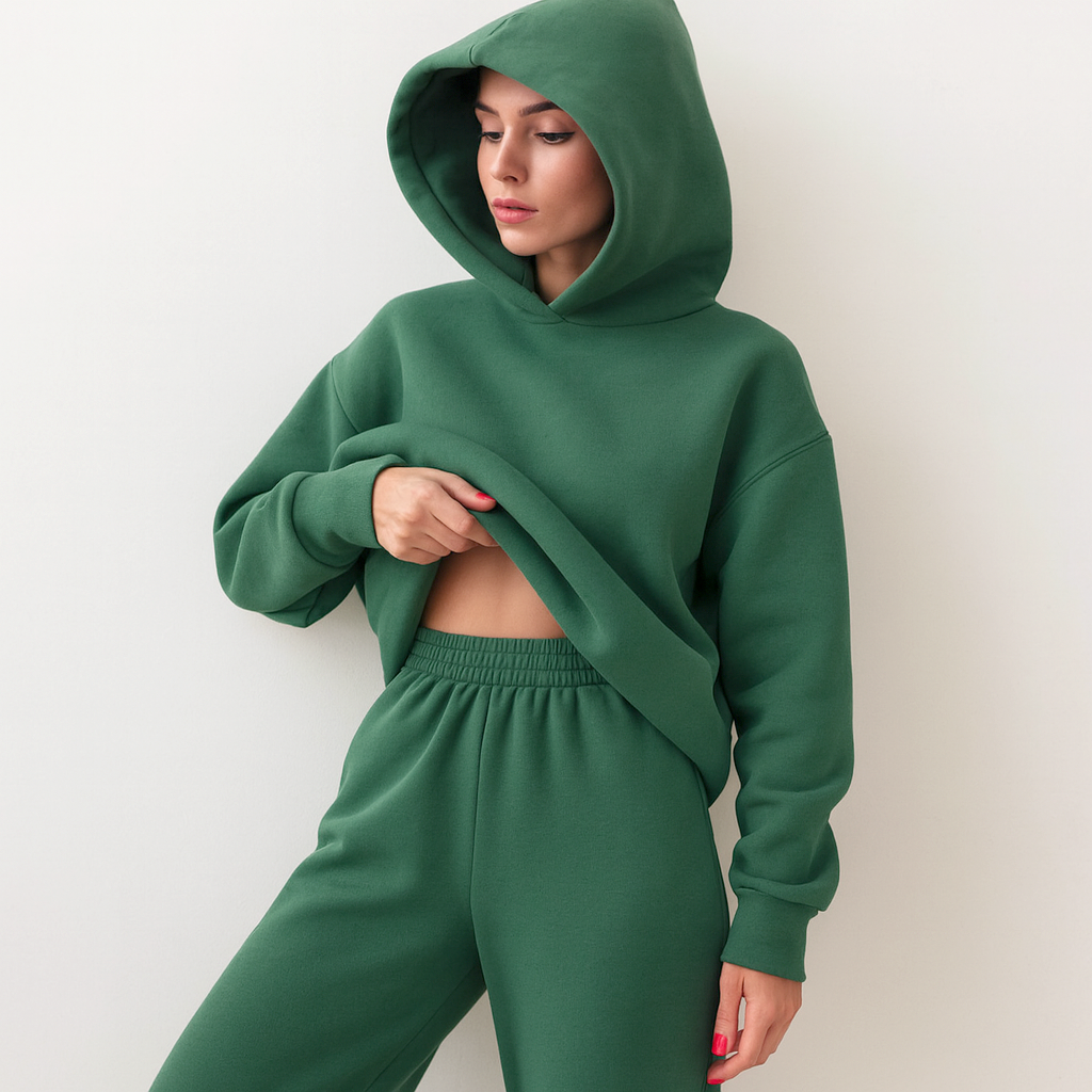 Ladies Hooded Jogger Set
