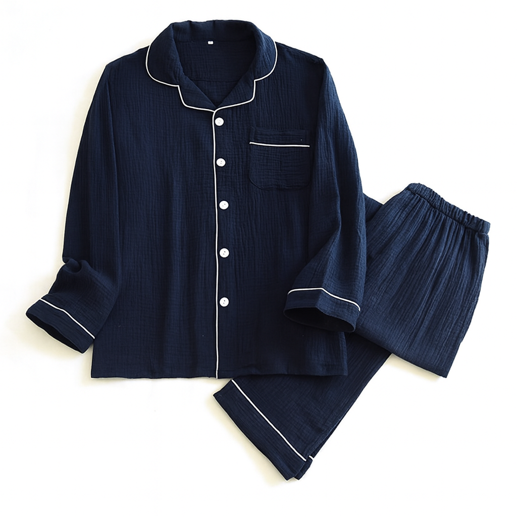 Mens Loose Cotton Pyjamas