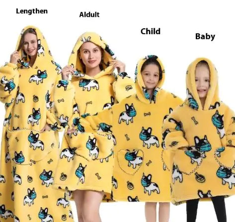 Family Lazy Blanket Hoodie