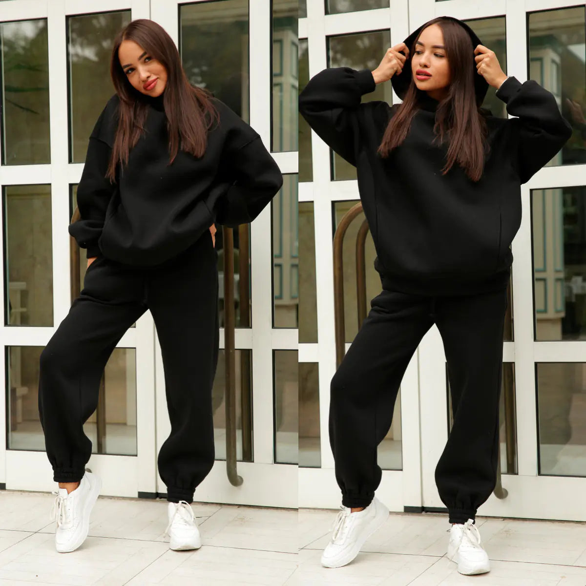 Hoodie & Casual 2-Piece Set