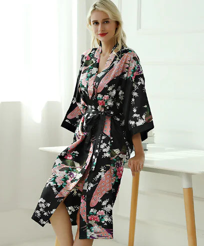 Silk Robe for Women - Homewear and Sleepwear