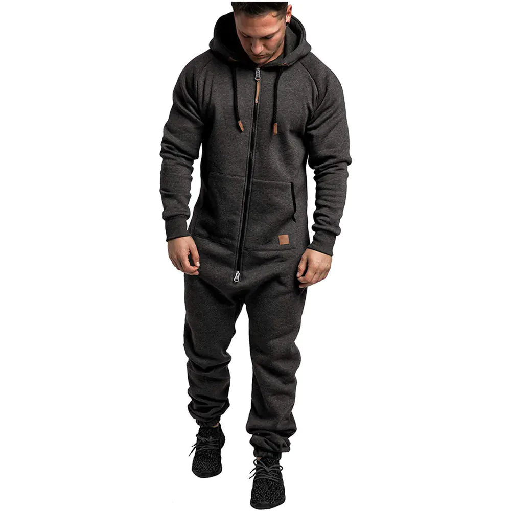 Mens Hooded Fleece Onesie