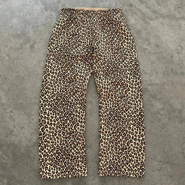 Unisex Leopard Print Hoodie Set