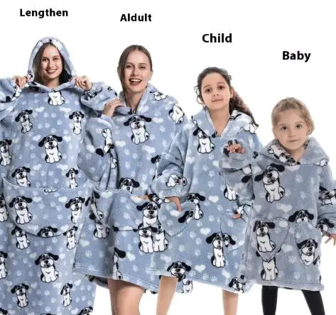 Family Lazy Blanket Hoodie