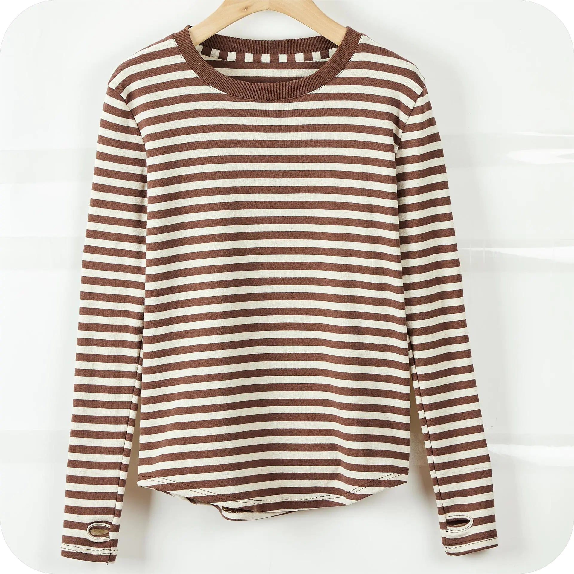Women's Long Sleeve Striped T-Shirt