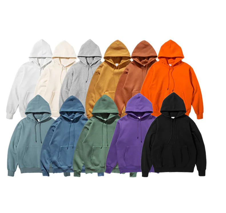 Thick Fleece Oversized Hooded Sweatshirt for Men