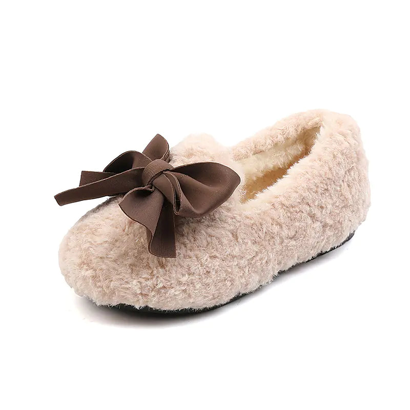 Girls' Insulated Cotton-padded Furry Shoes for Kids