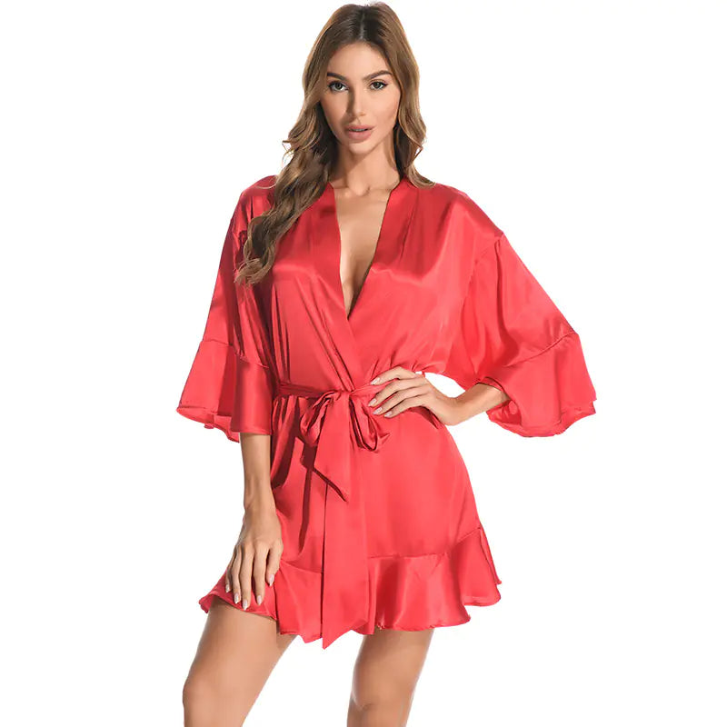 Women's Silk Satin Robe