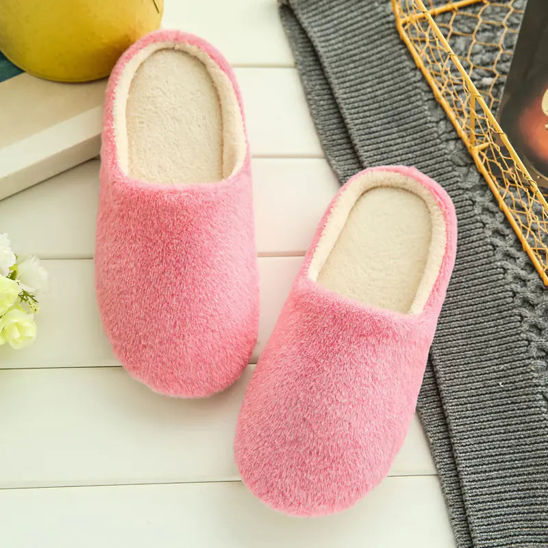Soft Sole Silent Fleece Japanese Style Slippers