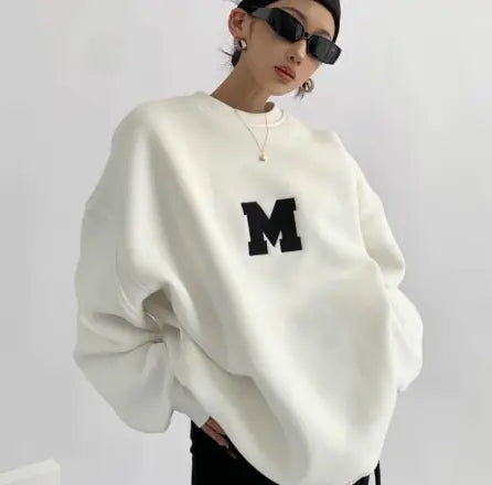 Womans Oversized Letter Sweater