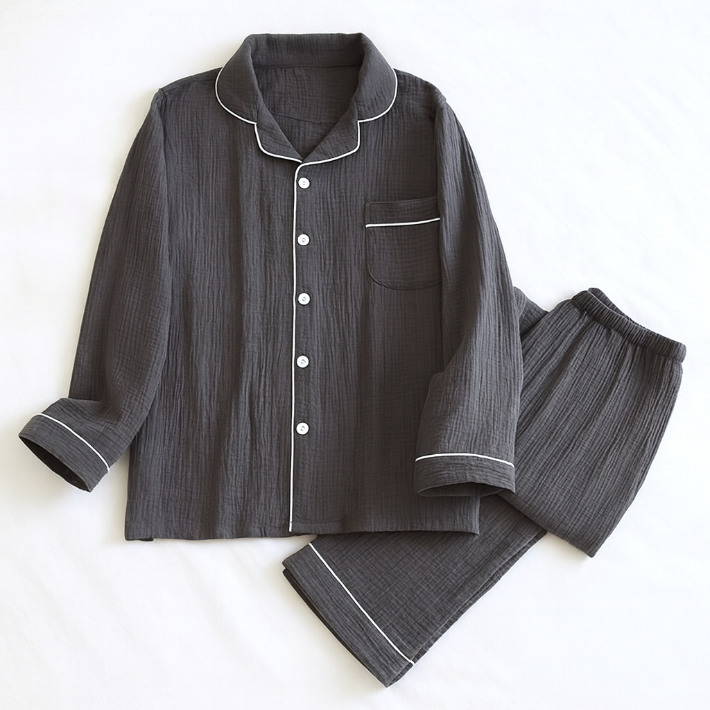 Mens Loose Cotton Pyjamas