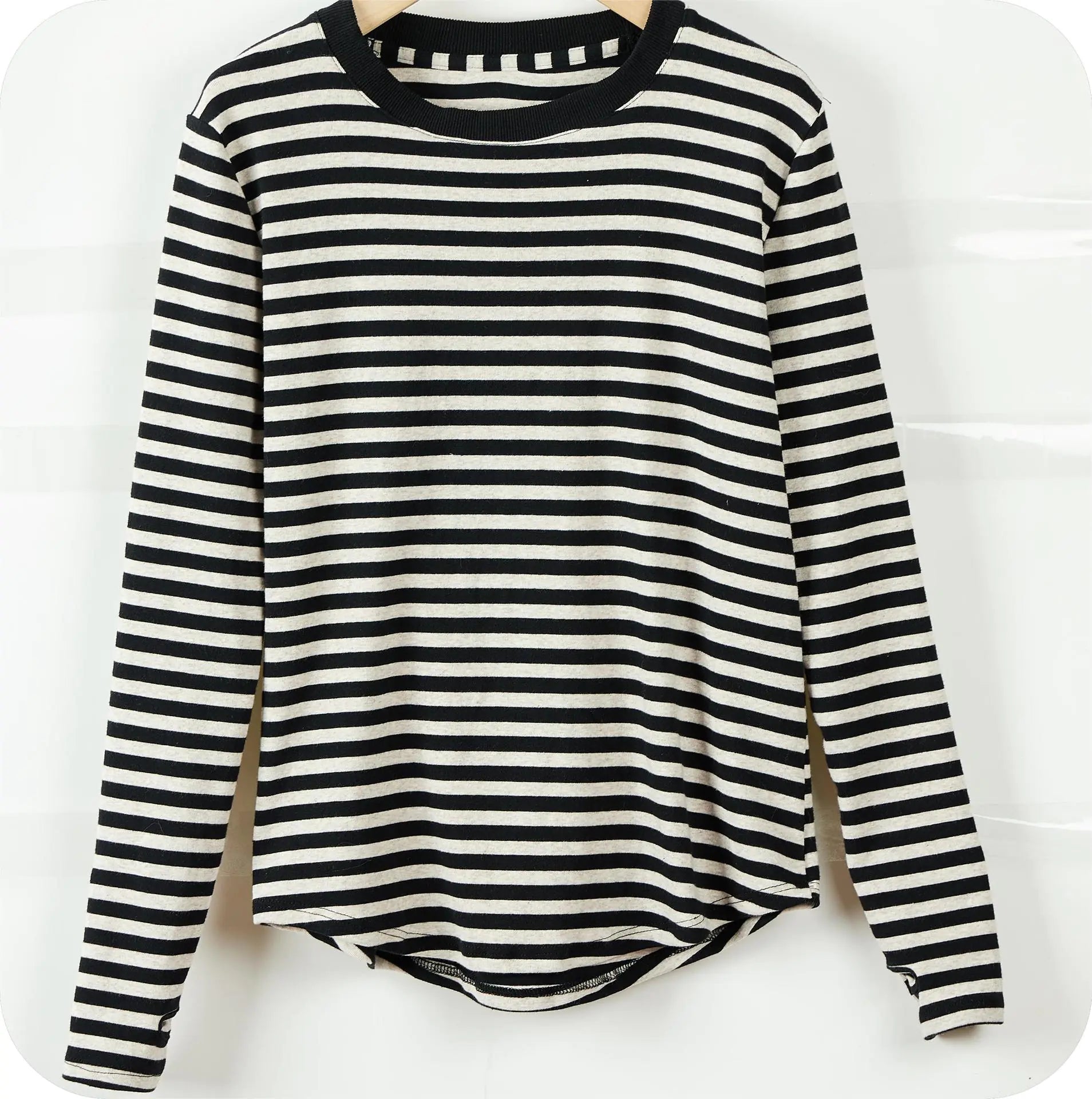 Women's Long Sleeve Striped T-Shirt