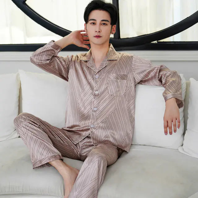 Men's Silk Pants & Short Sleeve Pyjamas