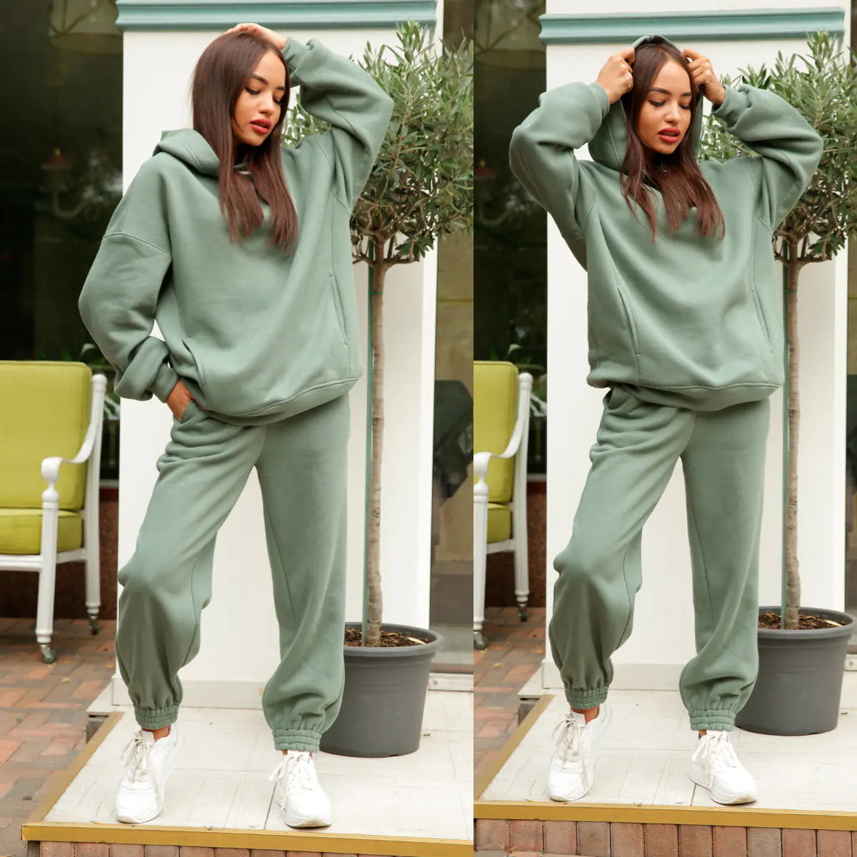 Hoodie & Casual 2-Piece Set