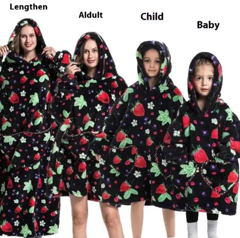 Family Lazy Blanket Hoodie