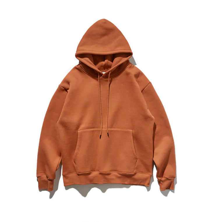 Thick Fleece Oversized Hooded Sweatshirt for Men