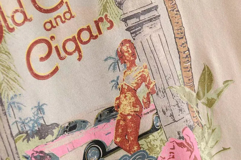 Ladies Cuba Retro Tee