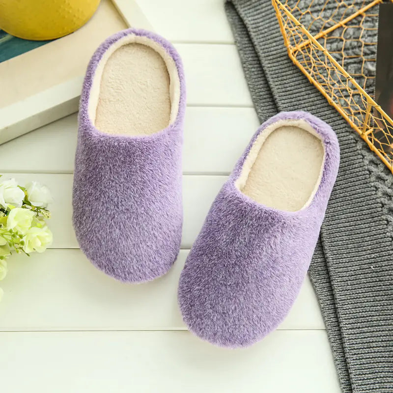 Soft Sole Silent Fleece Japanese Style Slippers