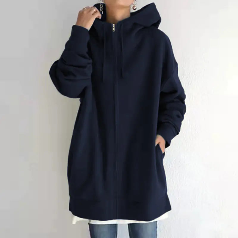Ladies' Cozy Full-Zip Fleece Hoodie