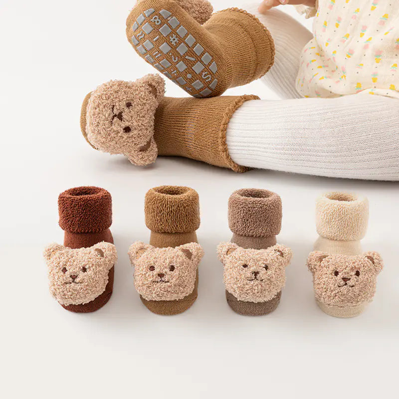 Thickened Non-slip Velvet Baby Socks with Terry Tube