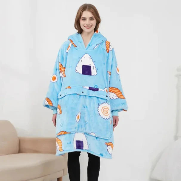 USB Hooded Electric Heating Blanket