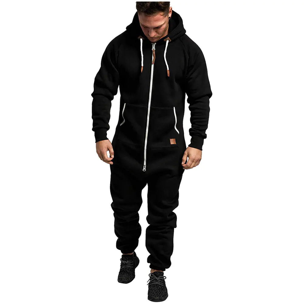 Mens Hooded Fleece Onesie