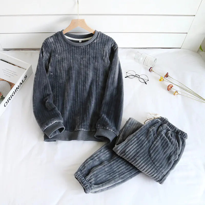 Couples Coral Fleece Pyjamas