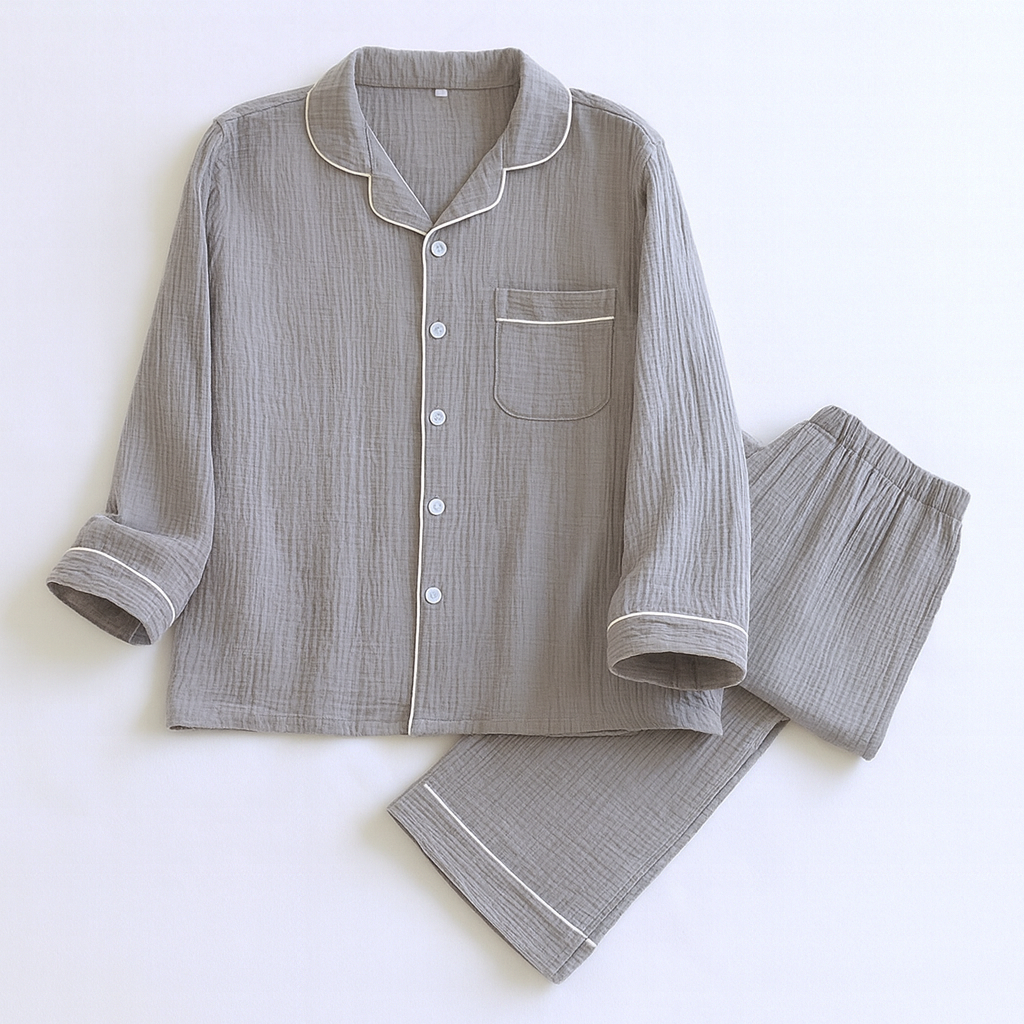 Mens Loose Cotton Pyjamas