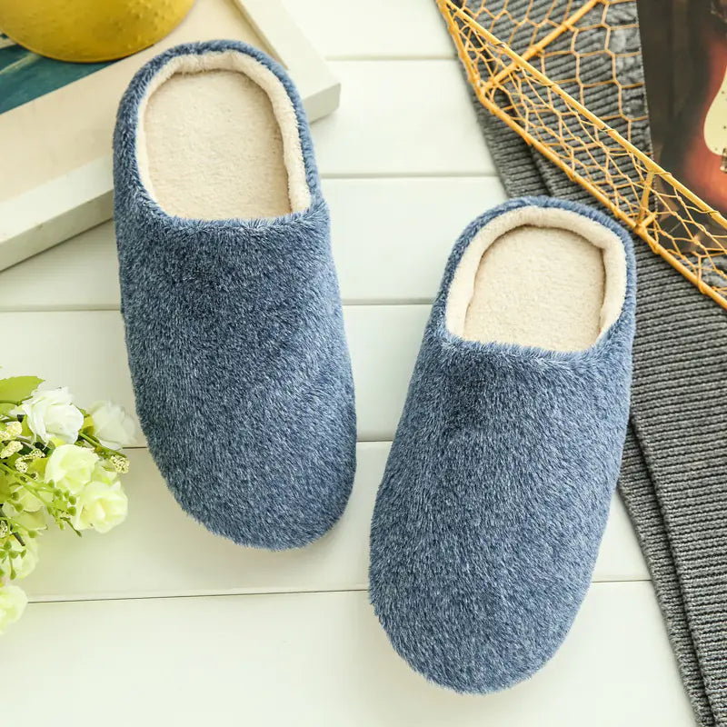 Soft Sole Silent Fleece Japanese Style Slippers