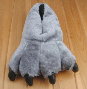 Cartoon Leopard Dinosaur Paw Slippers