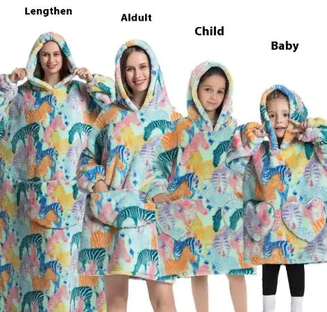 Family Lazy Blanket Hoodie
