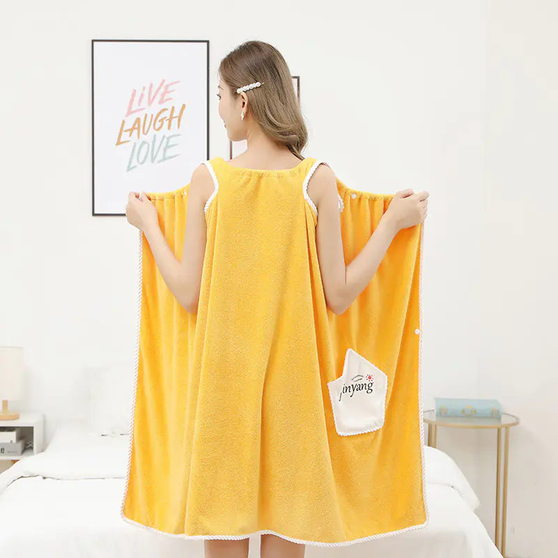 Cotton Absorbent Bath Towel Dress