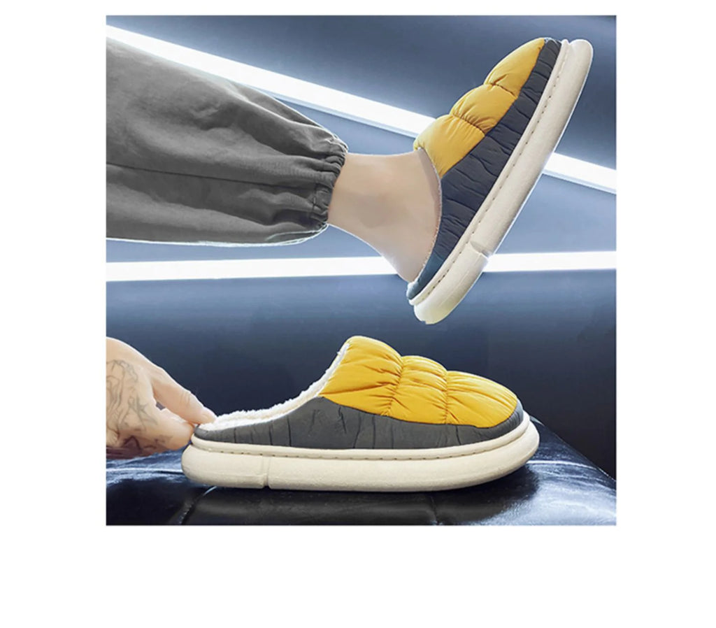 Men's Two-Tone Quilted Slipper