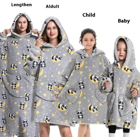 Family Lazy Blanket Hoodie