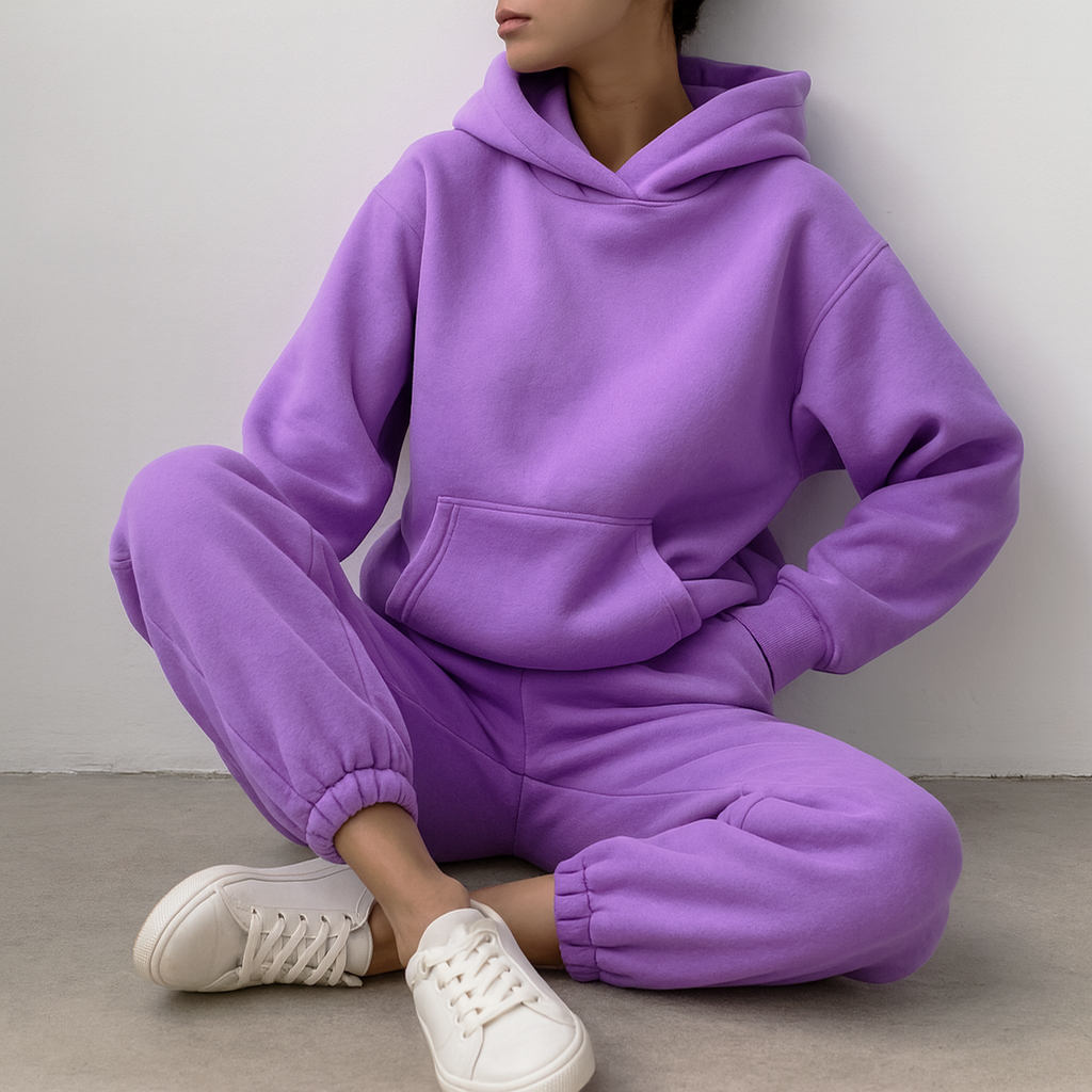 Ladies Hooded Jogger Set