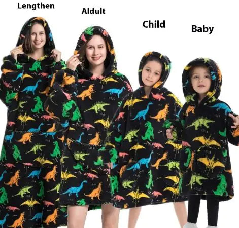 Family Lazy Blanket Hoodie