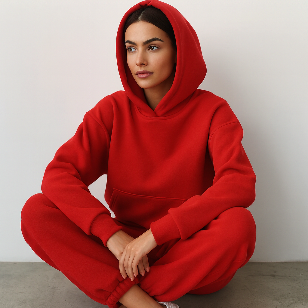 Ladies Hooded Jogger Set