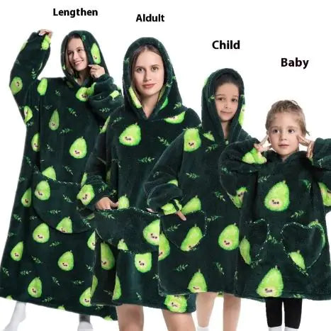 Family Lazy Blanket Hoodie