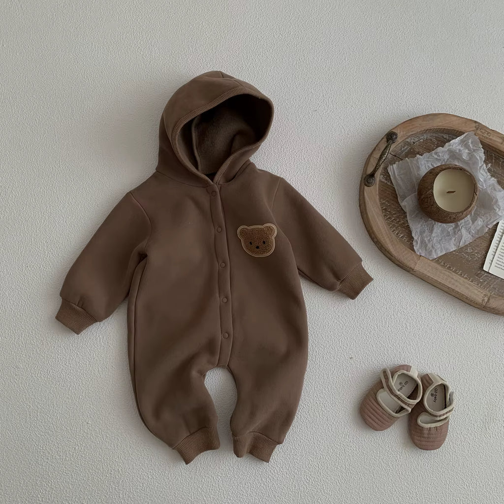 Winter Hooded Onesie for Infants