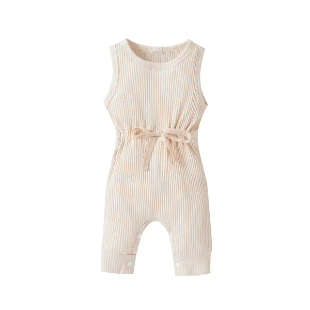 Newborn Baby Sleeveless Knitted Romper Jumpsuit