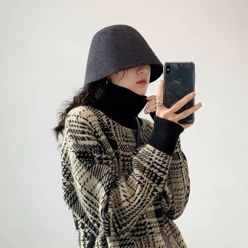 Vintage Style Knitted Turtleneck for Women